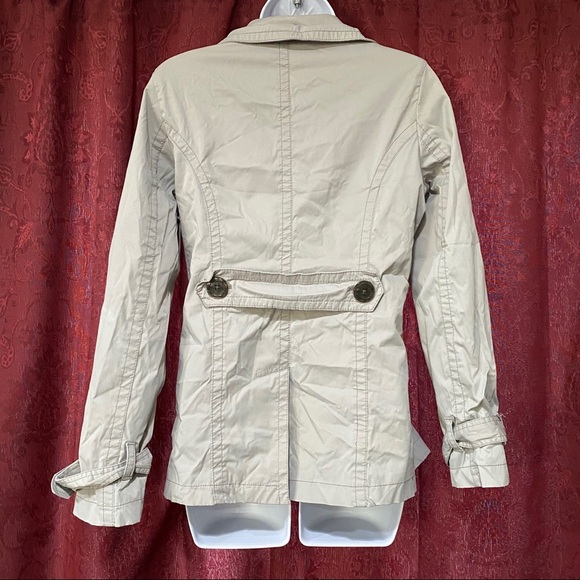 Merona Light Gray Pea Coat - Picture 2 of 6